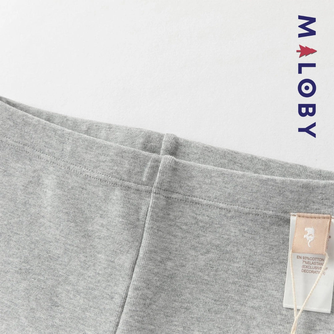 Legging à nœud enfant fille - gris -robes et ensembles pour filles, bébés et garcons - MALOBY