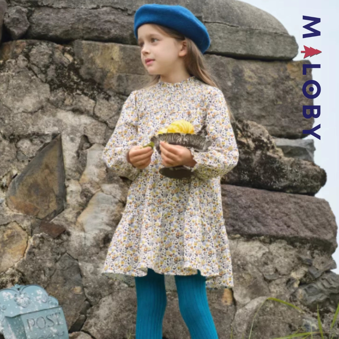 Robe à smocks motifs floral enfant fille -Floral -robes et ensembles pour filles, bébés et garcons - MALOBY