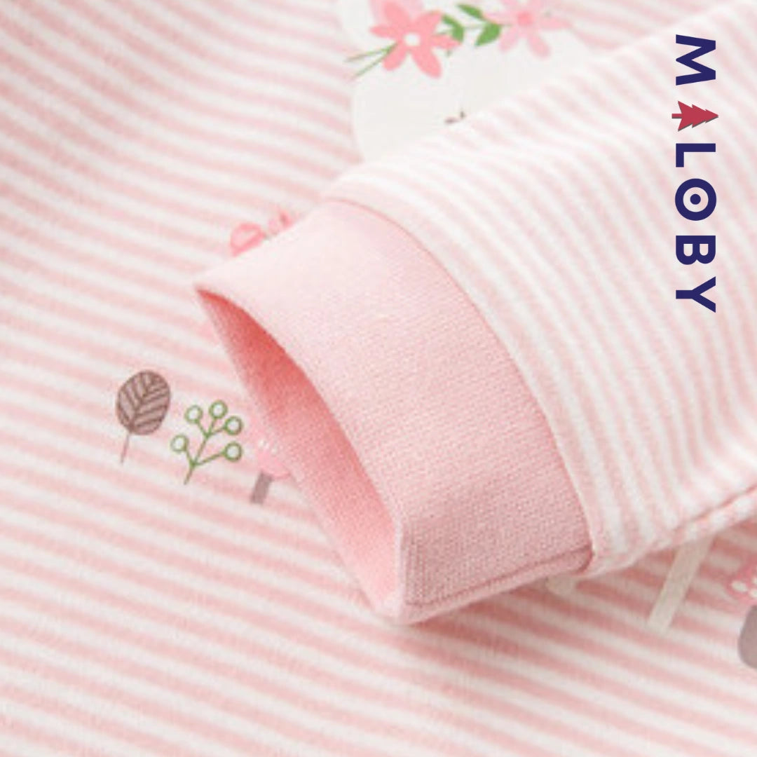 Pyjama 2 pièces manches longues enfant fille -robes et ensembles pour filles, bébés et garcons - MALOBY