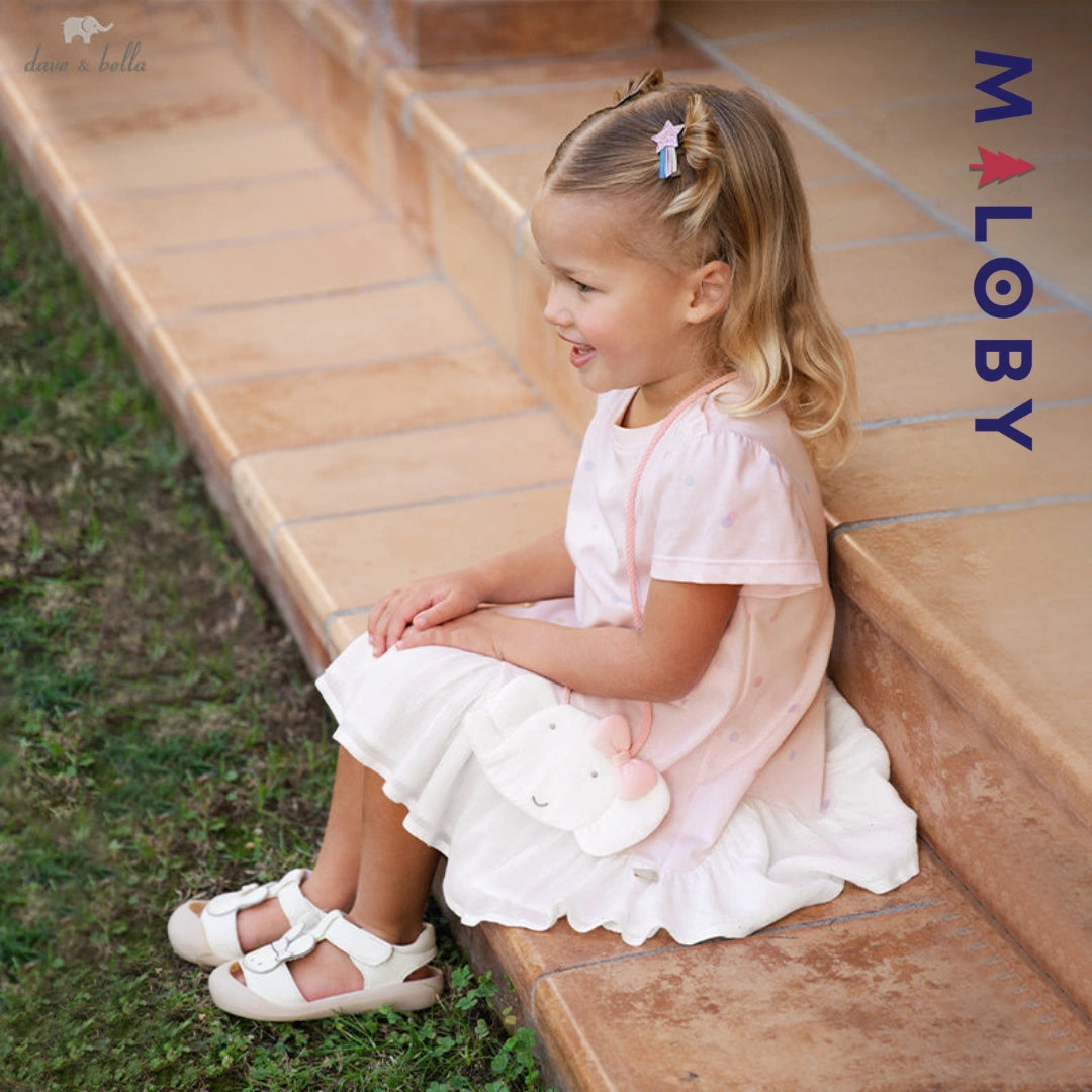 Ensemble robe d'été +sac enfant fille -Rose