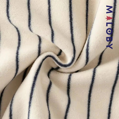 Combinaison longue en molleton enfant garçon - rayée