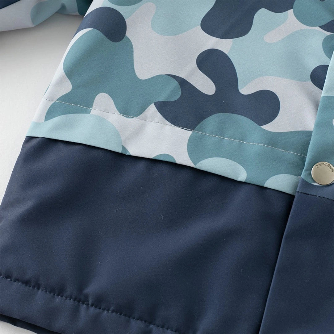 Coupe vent doublée et imperméable enfant garçon- Bleu