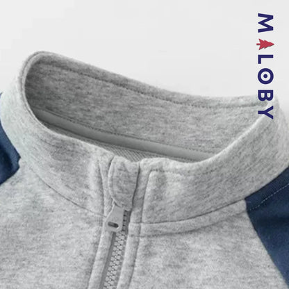 Ensemble sport 2 pièces enfant Garçon- bleu -robes et ensembles pour filles, bébés et garcons - MALOBY