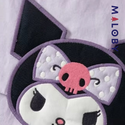 Ensemble kuromi Jupon plissé+chemise enfant fille -Violet