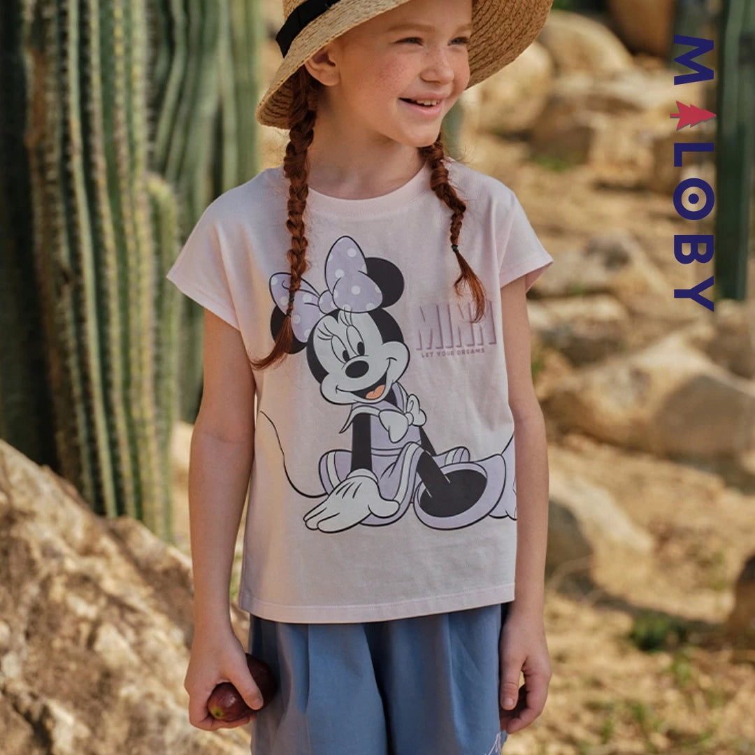 Ensemble 2 pièces T-shirt+short enfant fille -Rose