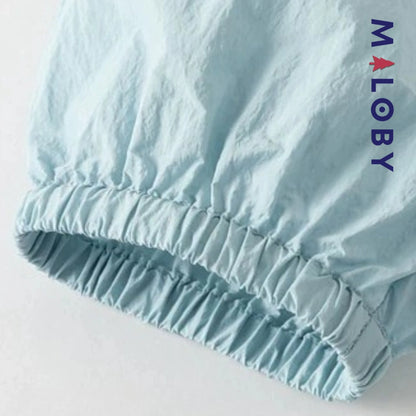 Pantalon jogging anti-moustiques pour enfant fille de taille moyenne et grande -Gris bleu