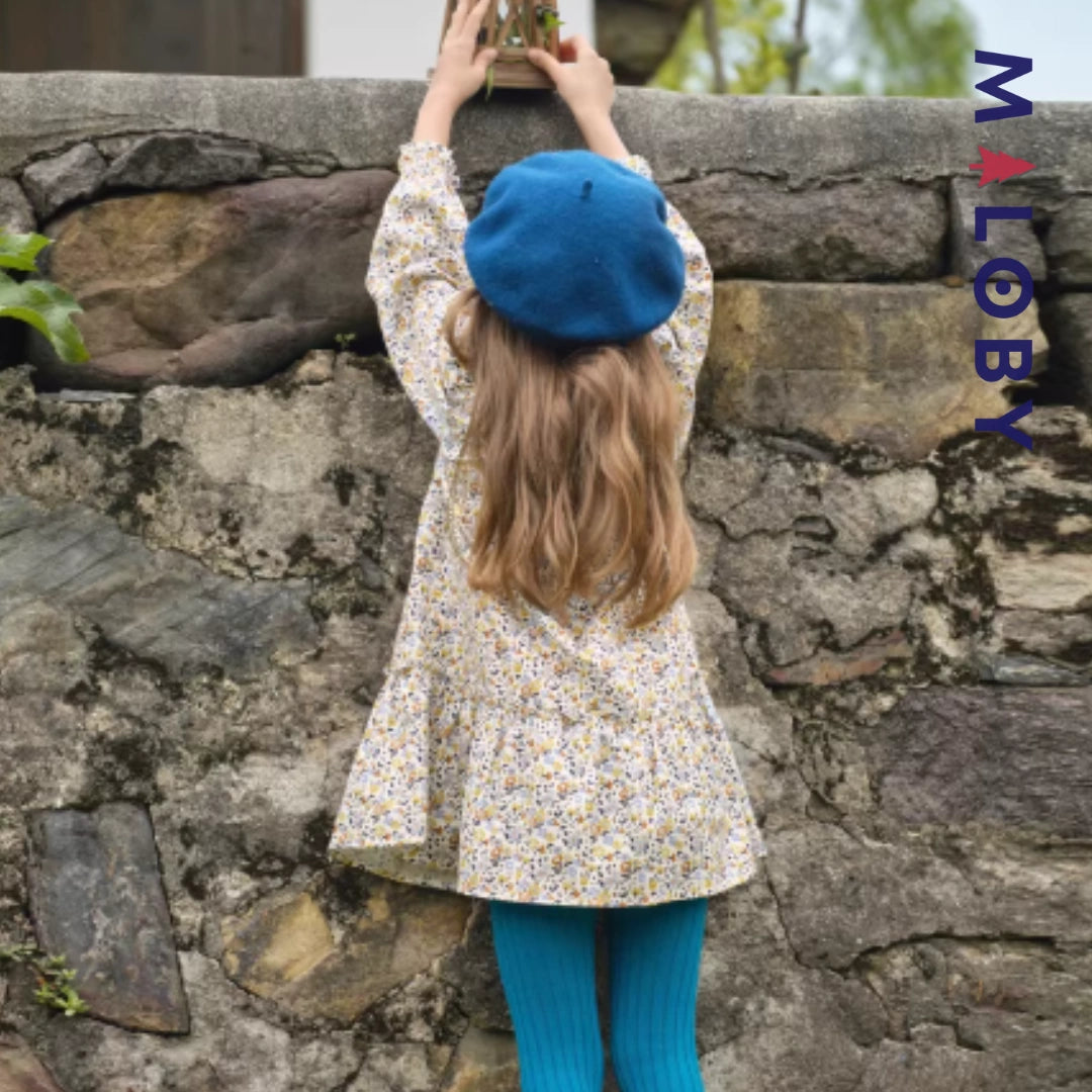 Robe à smocks motifs floral enfant fille -Floral -robes et ensembles pour filles, bébés et garcons - MALOBY