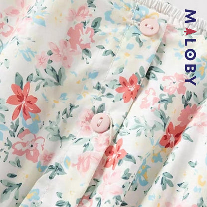 Robe fleurie manches courtes enfant fille- Floral