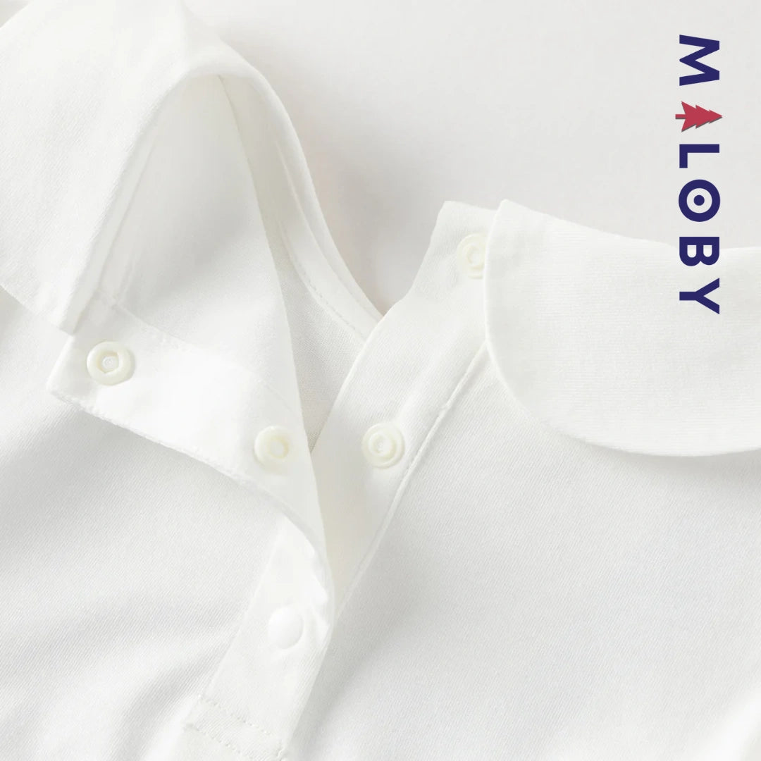 Robe été bi-matière effet 2 en 1 enfant fille- Bleu