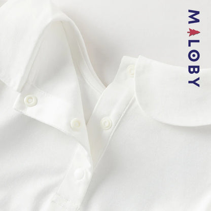 Robe été bi-matière effet 2 en 1 enfant fille- Bleu