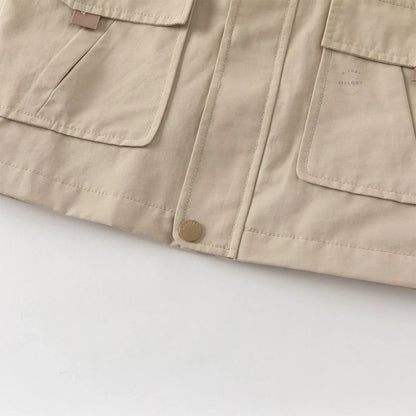 Veste à Capuche Coupe-Vent Casual enfant Garçon - beige