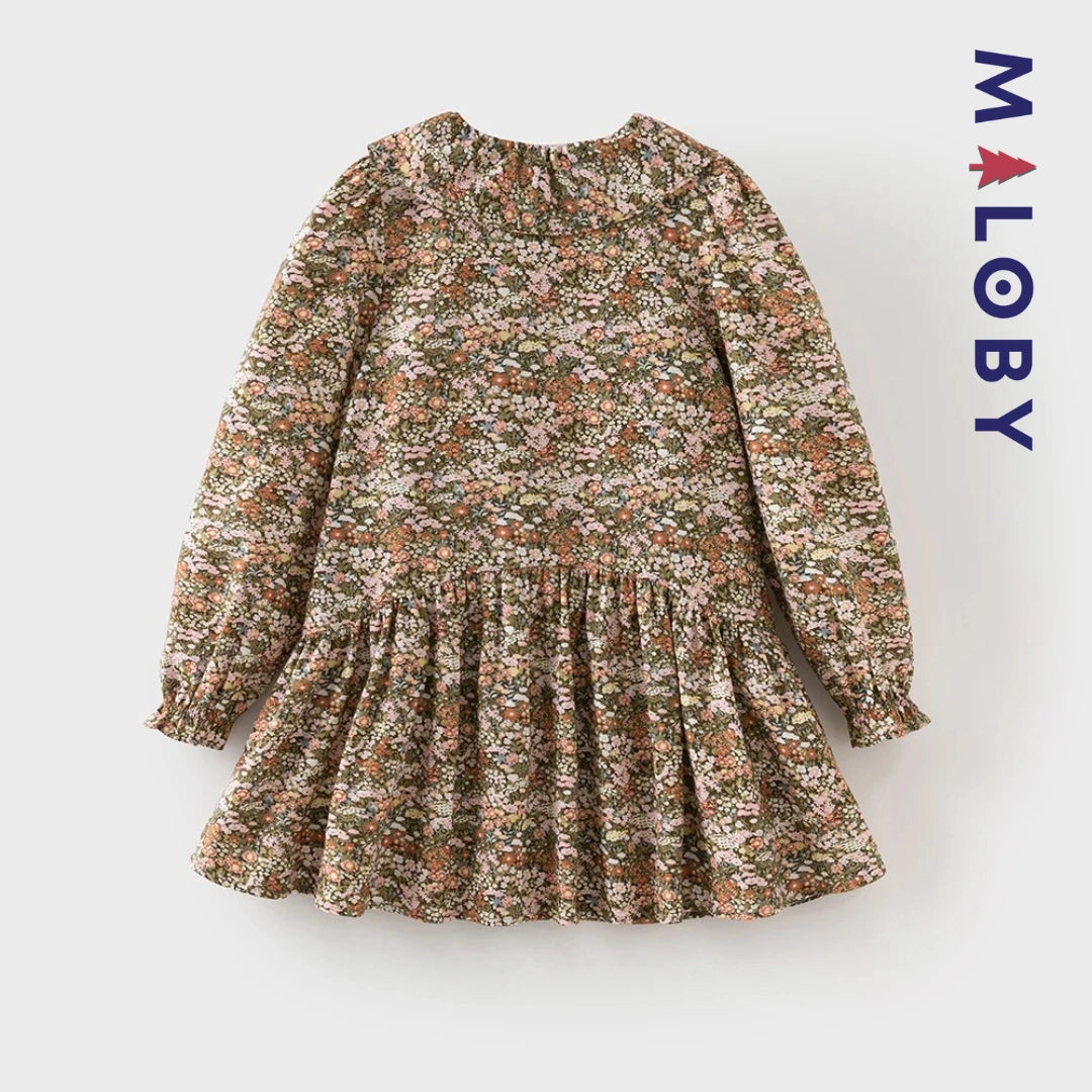 Robe en motifs fleuris enfant fille - floral -robes et ensembles pour filles, bébés et garcons - MALOBY
