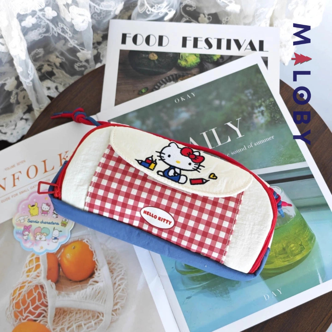 Trousse à crayon motif hello Ketty- Rouge