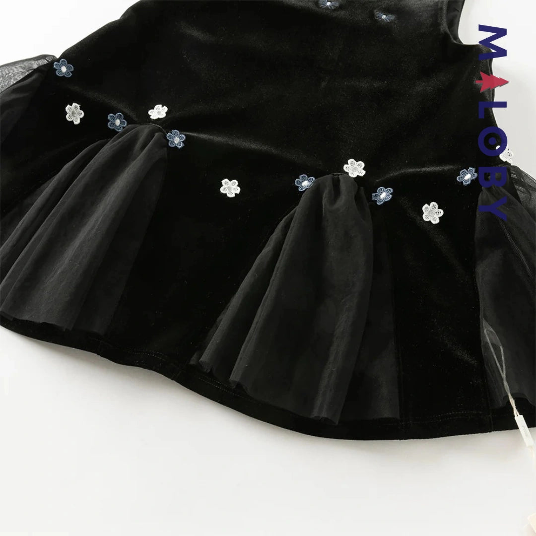 Ensemble cérémonie Robe +chemise enfant fille -Noir -robes et ensembles pour filles, bébés et garcons - MALOBY