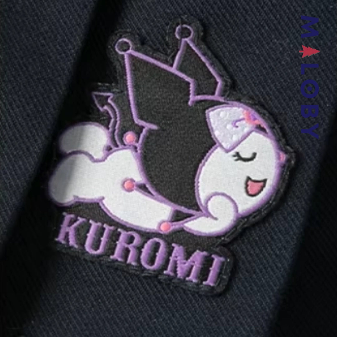 Ensemble kuromi Jupon plissé+chemise enfant fille -Violet