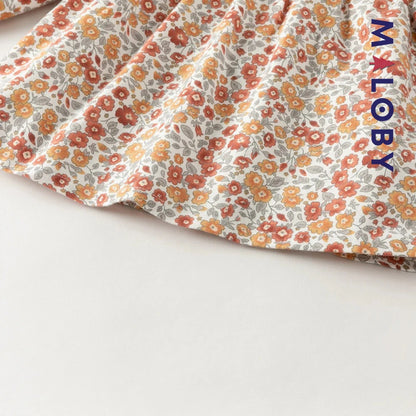 Ensemble 2 pièces blouse + Legging enfant fille- floral