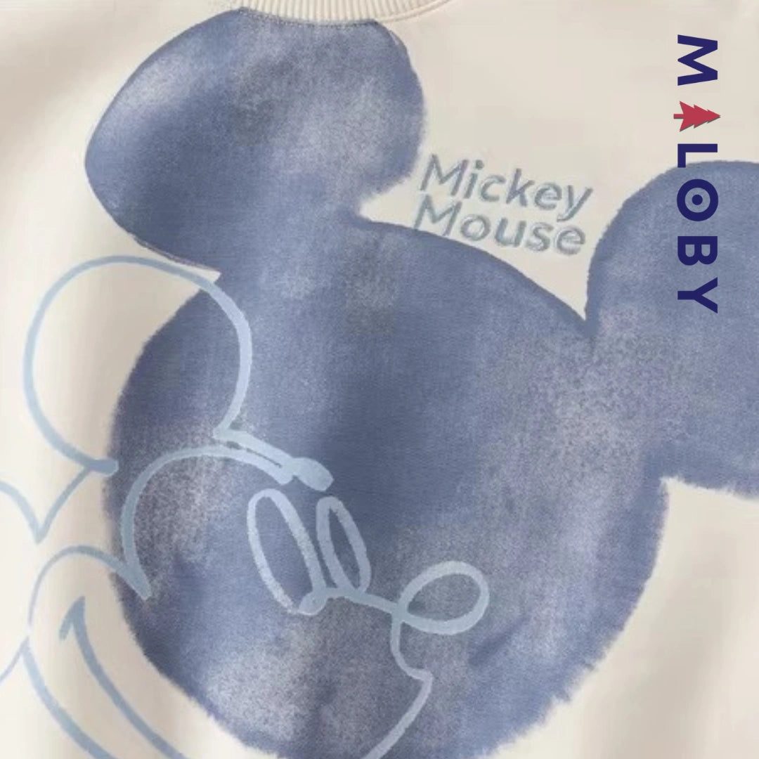 Sweat-shirt Motif Disney manches longues enfant garçon -Beige -robes et ensembles pour filles, bébés et garcons - MALOBY