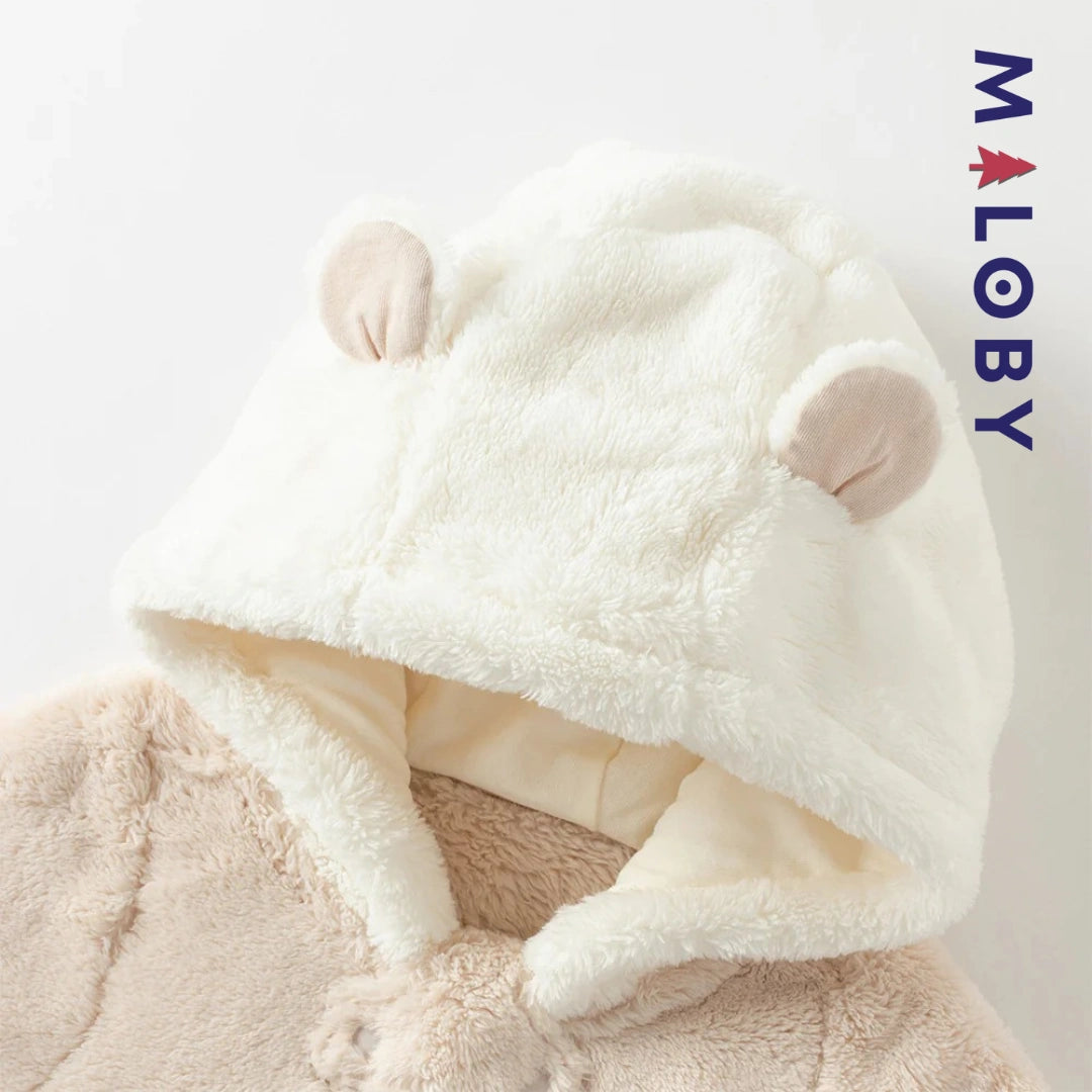 Grenouillère antibactérienne bébé garçon- Beige