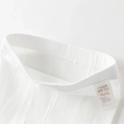 Collants fins unis enfant fille blanc, vêtement enfant maroc - MALOBY