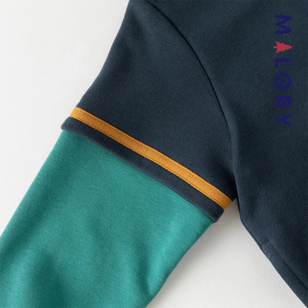Ensemble 2 pièces sweat+ jogging enfant garçon- marine -robes et ensembles pour filles, bébés et garcons - MALOBY