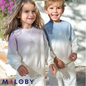 Ensemble sport fille sweat + pantalon - violet -robes et ensembles pour filles, bébés et garcons - MALOBY