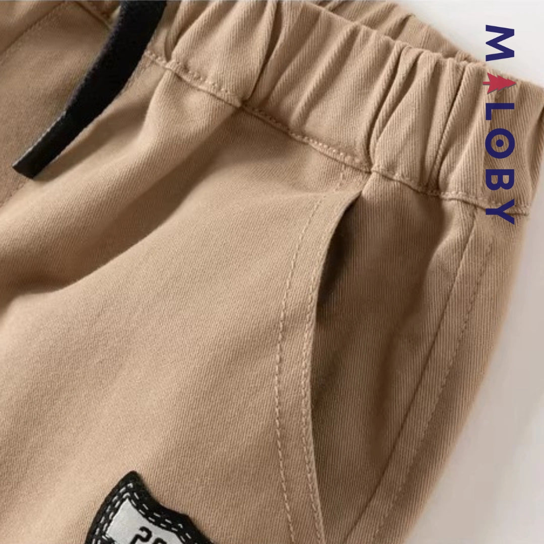 Pantalon jogging décontracté enfant garçon -Kaki -robes et ensembles pour filles, bébés et garcons - MALOBY