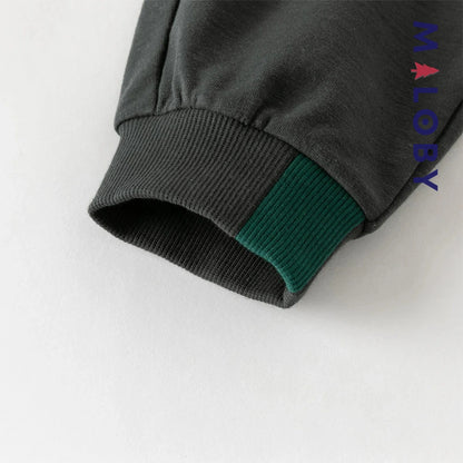 Ensemble sport sweat-shirt+ jogging enfant garçon -Vert -robes et ensembles pour filles, bébés et garcons - MALOBY