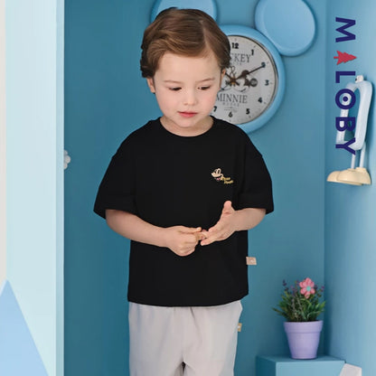 T-shirts antibactériens et anti-acariens motif Disney enfant garçon- Noir