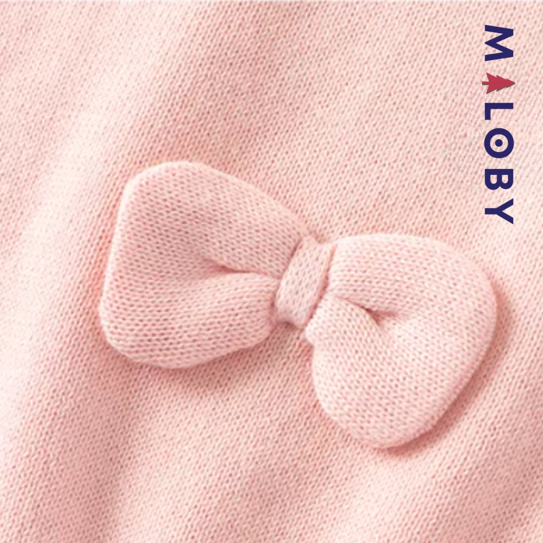 Cardigan en pur coton motif Minnie enfant fille -Rose -robes et ensembles pour filles, bébés et garcons - MALOBY