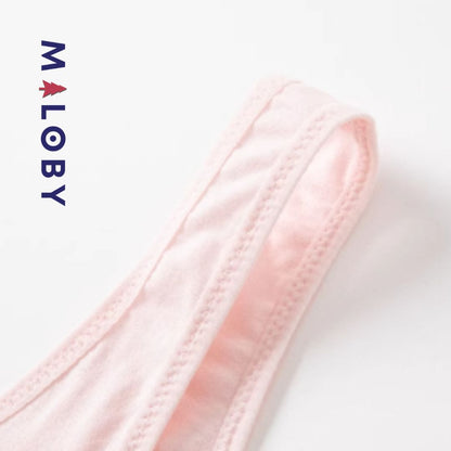 Lot de 2 brassières en coton - Blanc/Rose -robes et ensembles pour filles, bébés et garcons - MALOBY