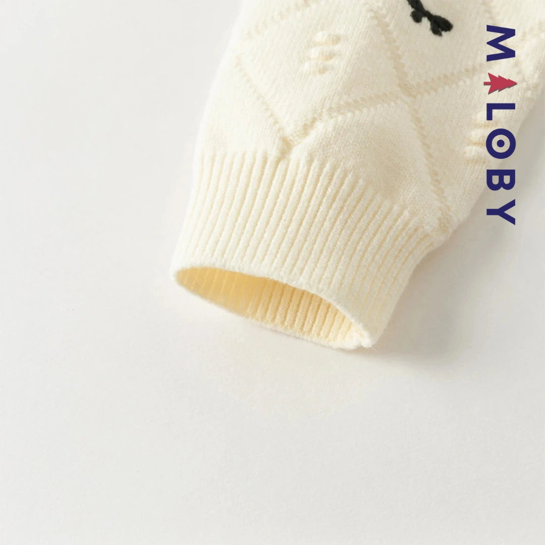 Robe cérémonie en maille enfant fille -Beige -robes et ensembles pour filles, bébés et garcons - MALOBY