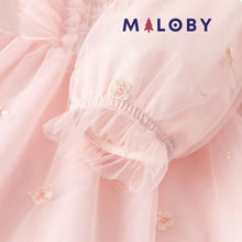 Charger l&#39;image dans la galerie, Robe de princesse à volants - rose pâle -robes et ensembles pour filles, bébés et garcons - MALOBY
