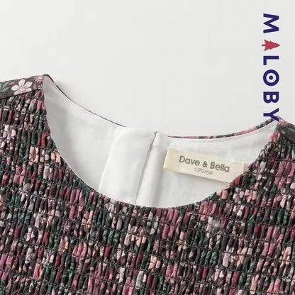 Ensemble 2 pièces robe + cardigan enfant fille - floral -robes et ensembles pour filles, bébés et garcons - MALOBY