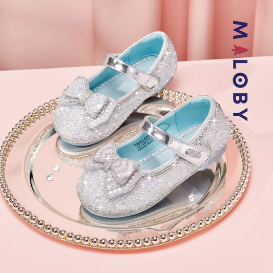 Babies de cérémonie à nœud Fille- Argent -robes et ensembles pour filles, bébés et garcons - MALOBY