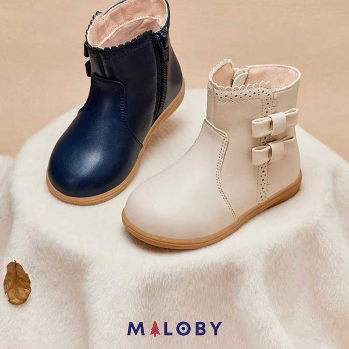 Boots à nœud pour Fille - vêtements pour enfants et Bebes - MALOBY