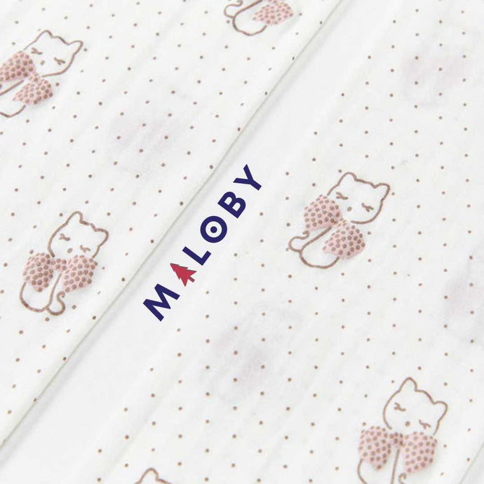 Collant fin Motif chat fantaisie- blanc - vêtements pour enfants et Bebes - MALOBY
