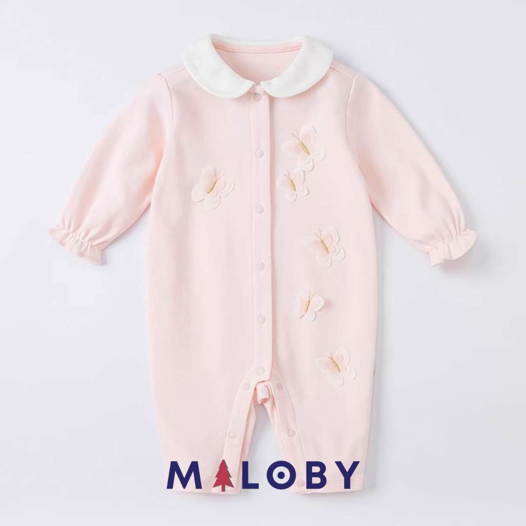 Combinaison à motifs papillon- Bébé fille -robes et ensembles pour filles, bébés et garcons - MALOBY