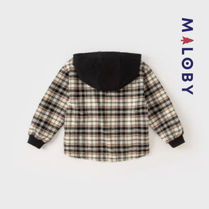 sweat à capuche bi-matière-Garçon -robes et ensembles pour filles, bébés et garcons - MALOBY