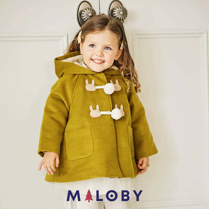 Duffle-coat à capuche en laine - Fille - vêtements pour enfants et Bebes - MALOBY