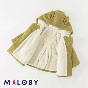 Duffle-coat à capuche en laine - Fille -robes et ensembles pour filles, bébés et garcons - MALOBY