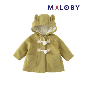 Duffle-coat à capuche en laine - Fille -robes et ensembles pour filles, bébés et garcons - MALOBY