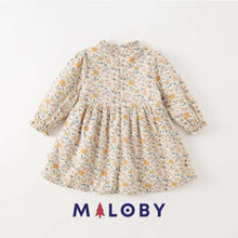 Charger l&#39;image dans la galerie, Ensemble Robe et Gilet pour hiver- Fille -robes et ensembles pour filles, bébés et garcons - MALOBY
