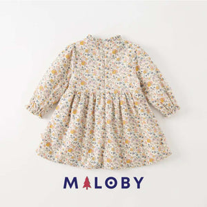 Ensemble Robe et Gilet pour hiver- Fille -robes et ensembles pour filles, bébés et garcons - MALOBY