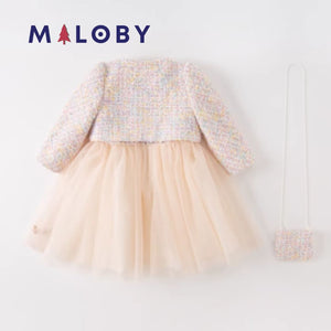 Ensemble fête Robe+veste+sac -Fille -robes et ensembles pour filles, bébés et garcons - MALOBY