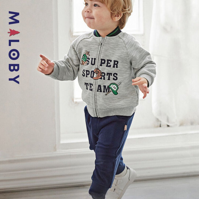 Ensemble sport 2pièces pour Garçon- gris - vêtements pour enfants et Bebes - MALOBY