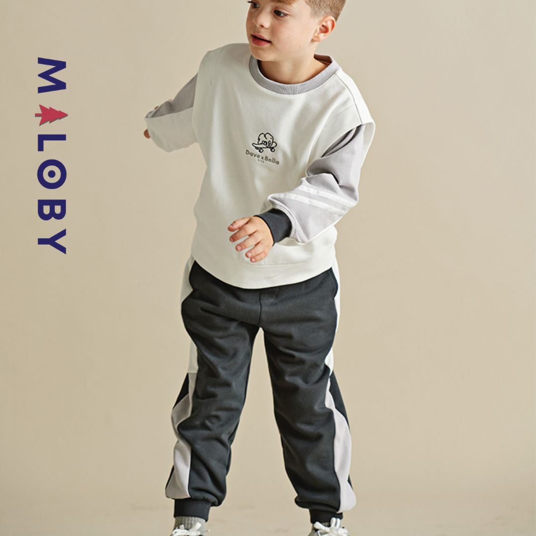 Ensemble sport sweat + jogging garçon - bicolore -robes et ensembles pour filles, bébés et garcons - MALOBY