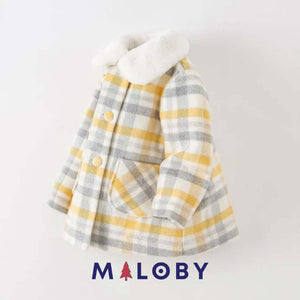 Manteau hiver en laine - Fille -robes et ensembles pour filles, bébés et garcons - MALOBY