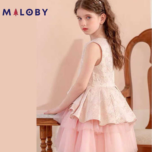 Robe de cérémonie - Rose -robes et ensembles pour filles, bébés et garcons - MALOBY