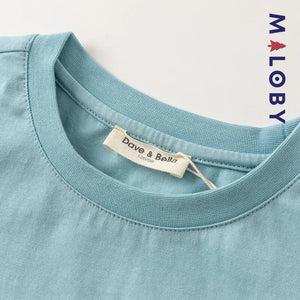 T-shirt doubles manches garçon - bleu