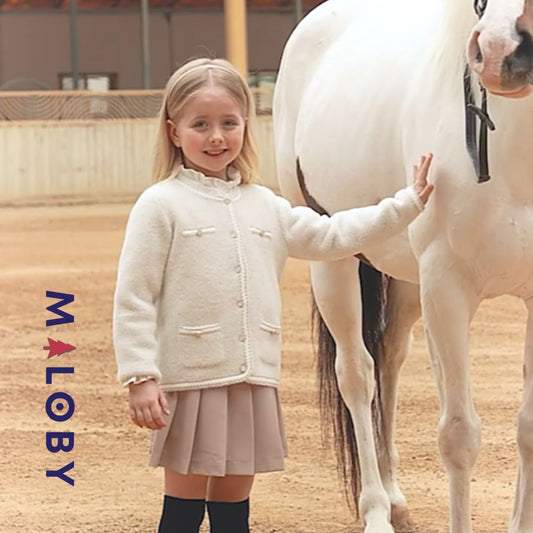 Veste courte enfant Fille- Beige -robes et ensembles pour filles, bébés et garcons - MALOBY